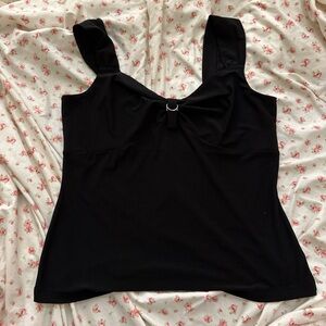 White House Black Market Black Knit Top